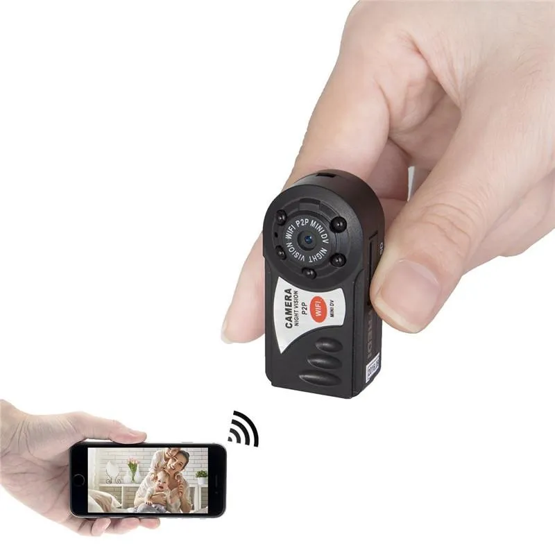 Q7 Mini Wifi DVR Caméscope IP Enregistreur Vidéo Caméra Caméra de vision nocturne infrarouge Détection de mouvement Microphone intégré