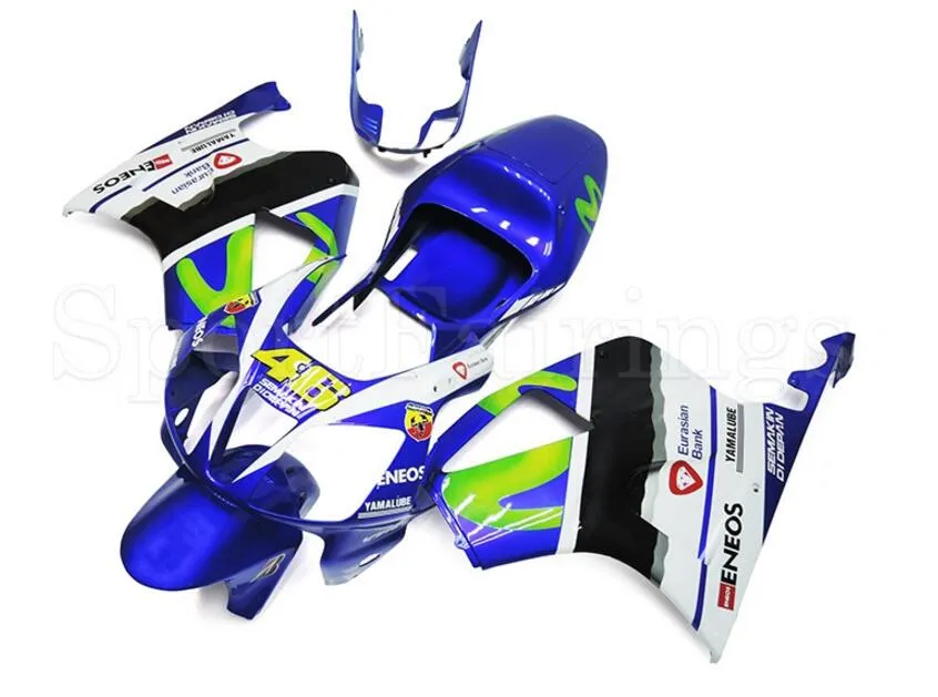 3 Darmowe prezenty Fairings for Honda Vtr1000 RC51 SP1 SP2 00 01 02 03 04 05 06 ABS Motorcycle Foreing Kit Body White Blue AZ1