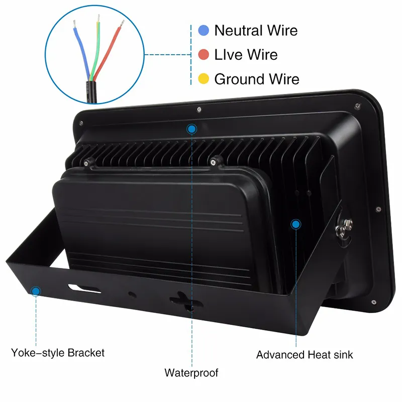 IP65 500 W LED Reflektory High Power Outdoor Flood Light LED Station Gas Station Oświetlenie Wodoodporna LED CANopy Lights AC 85-277V