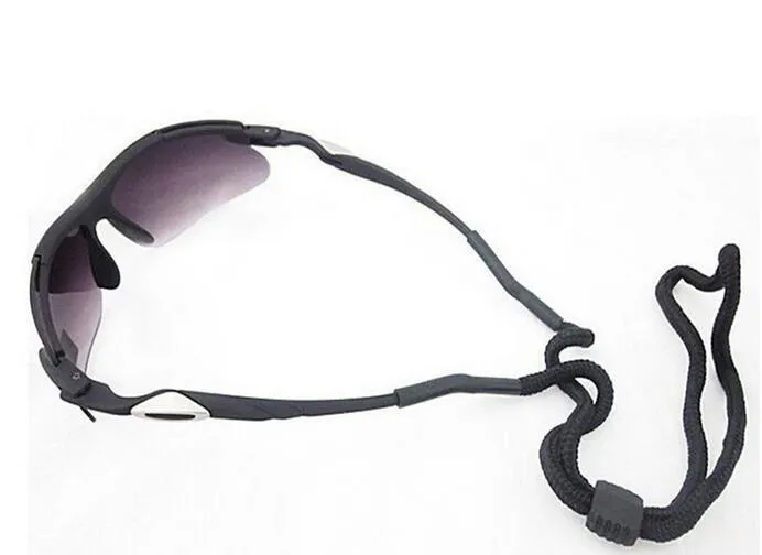 Lunettes de sécurité de sport noires, porte-lunettes de soleil, cordon de cou, sangle de retenue, 100 pièces, 6274194