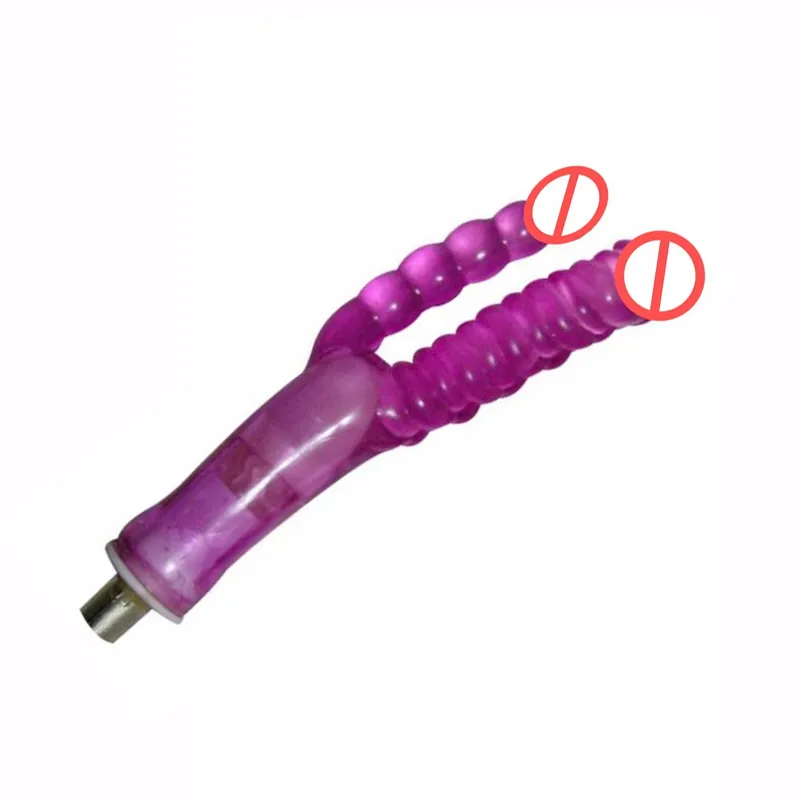 Doudos Masturbator Double Head Dildo Attachement Vaginal et Anal Pleasure Machine de sexe Accessoires Sex Toys1901207