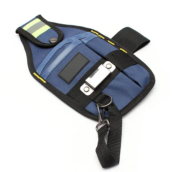 Wholesale-3 Pocket Professional Electrician Tool Belt Pouch with Tape Buckle High Quality