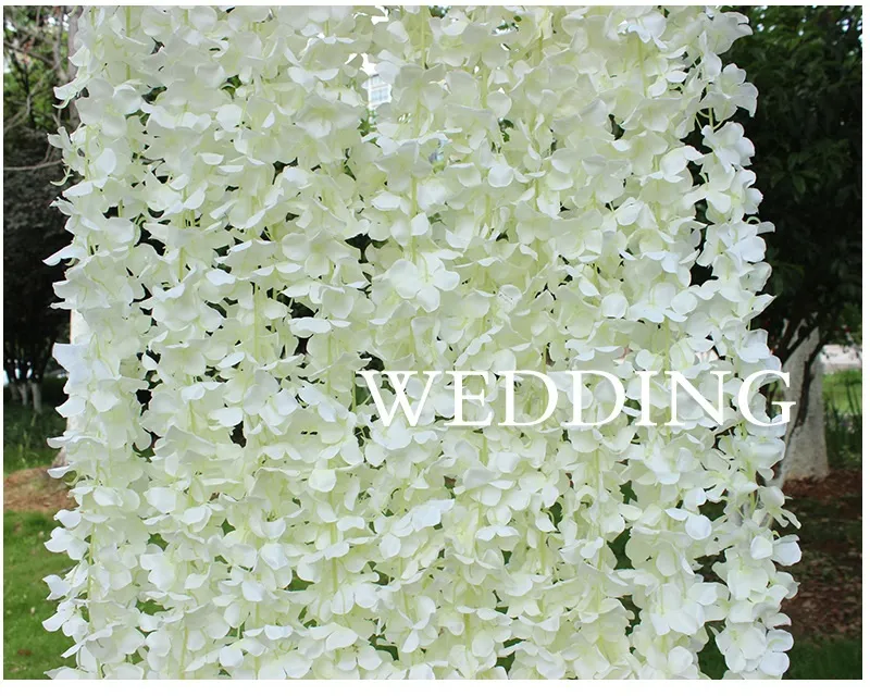 Sztuczna Orchidea Wisteria Vine Flower 2 metr długich jedwabnych wieńców na ślub tło dekoracji strzelanie rekwizytów WA3739