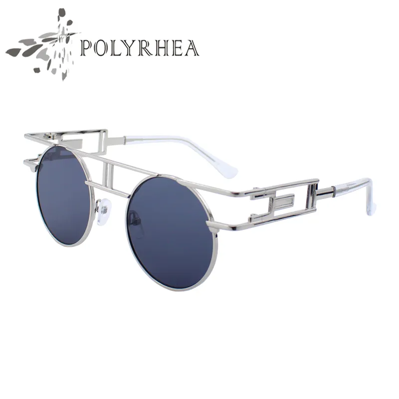 2021 gafas de sol de diseñador de marca para mujer, gafas de sol Retro con marco de Metal de alta calidad, gafas redondas geniales para hombre con caja y estuche