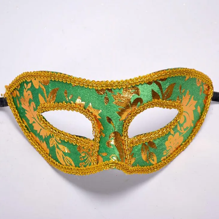 Ny ankomst jazz halloween flanell tyg mask med en platt huvud halv ansiktsmask med en rekvisita ph031 som dina behov