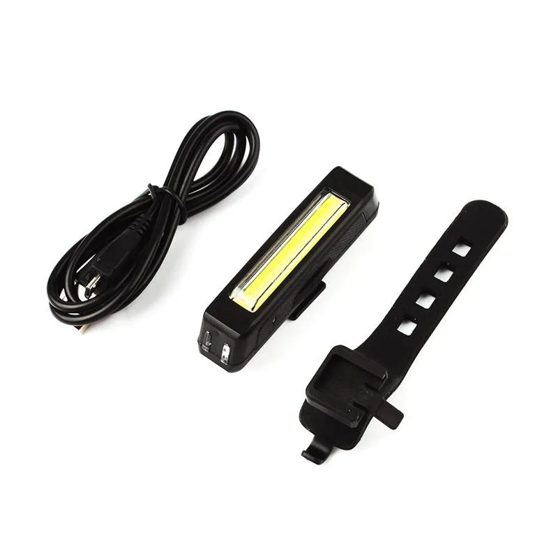 Comet impermeabile USB ricaricabile testa della bicicletta luce ad alta luminosità LED rosso 100 lumen anteriore posteriore luce di sicurezza bici Pack321w