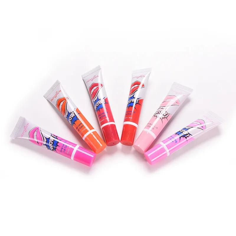 Mode Romantisk Bear Lip Gloss Magic Color Peel Mask Tint Pack Lip Gloss Peel-off varar i 24 timmar