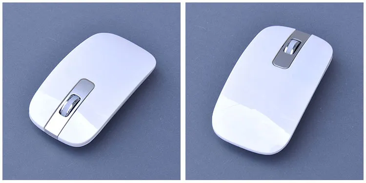 Mini kit tastiera e mouse wireless ultra sottile da 2,4 GHz PC portatile desktop Opzione in bianco e nero