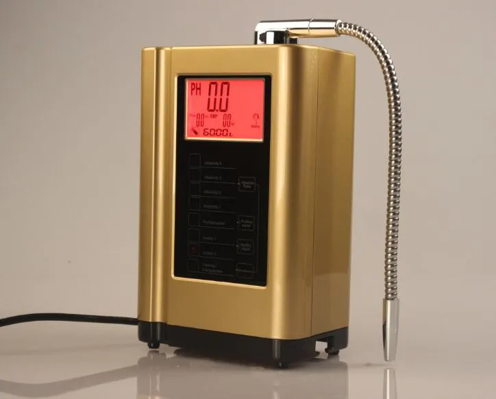 최신 알칼리성 물 이온화수 이온화 기계 물 필터 디스플레이 온도 지능형 음성 시스템 110-240V 225a