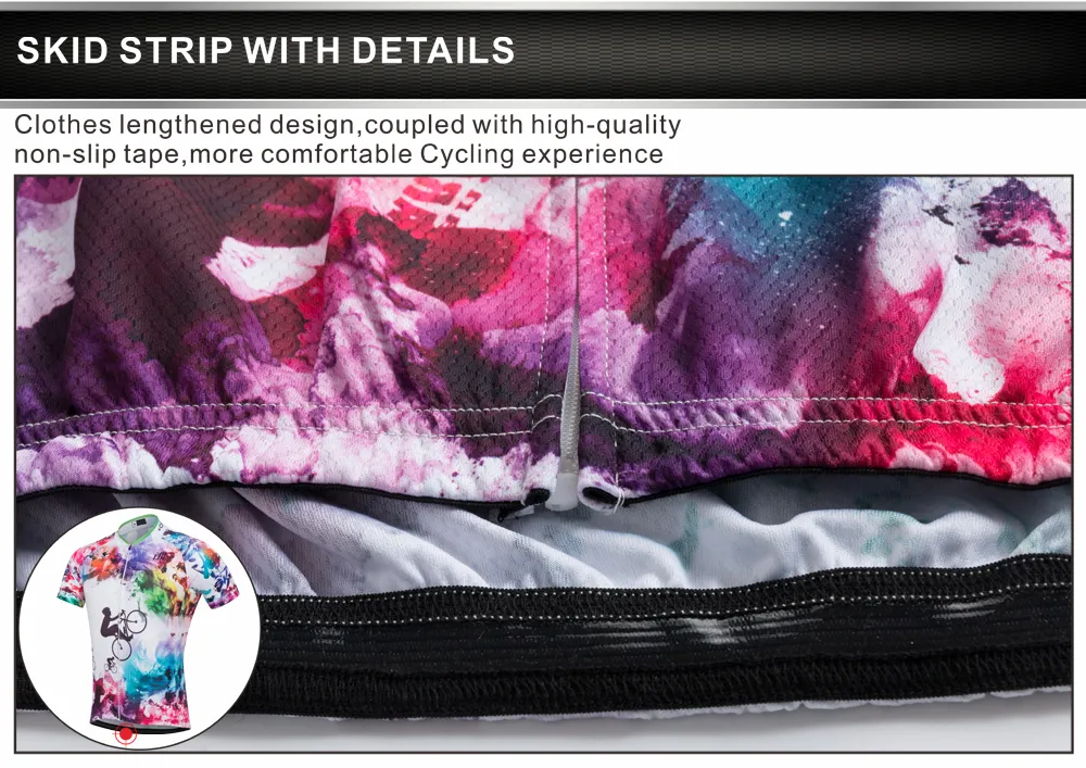 Personnaliser les maillots de cyclisme courts pour hommes/femmes beaux vêtements de vélo de vélo de vtt vêtements de sport roses respirants