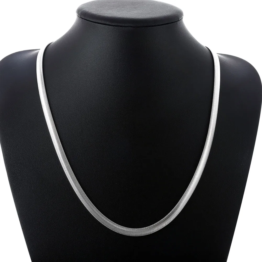 S084 low price 925 sterling silver snake chain necklace & bracelet 6MM Fashion Jewelry Set Top Quality 