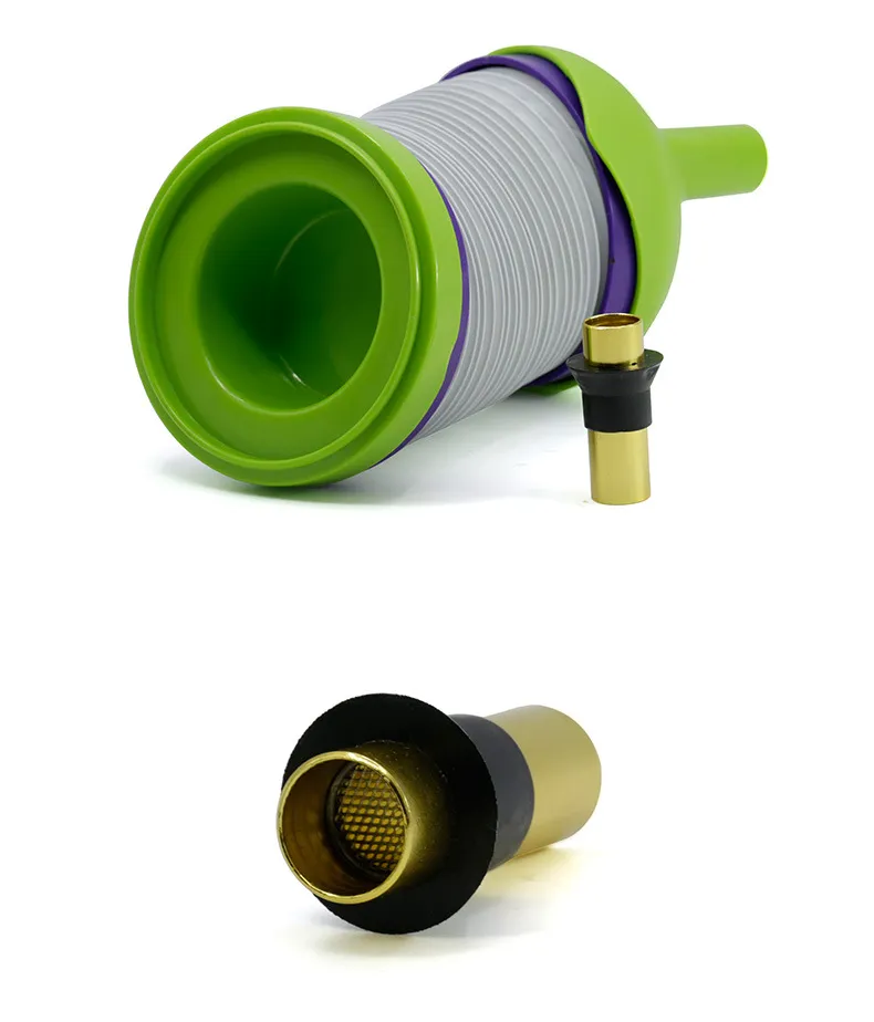 Bukket Flexible Plastic Smoking Pipes Strench Caterpillar Shiha