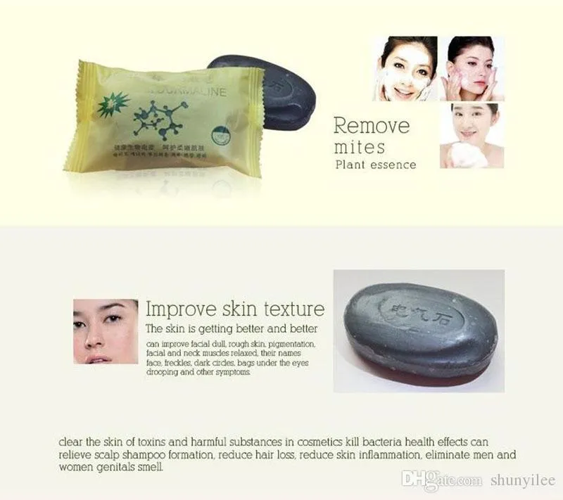 High Quality Tourmaline Soap Personal Care Handmade Soap Face & Body Beauty Healthy Care With 