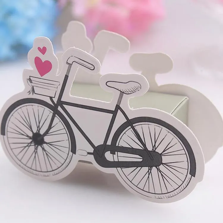 100pcs patrón de bicicleta cajas de caramelo baby shower regalo caja de regalo favores de boda nuevo