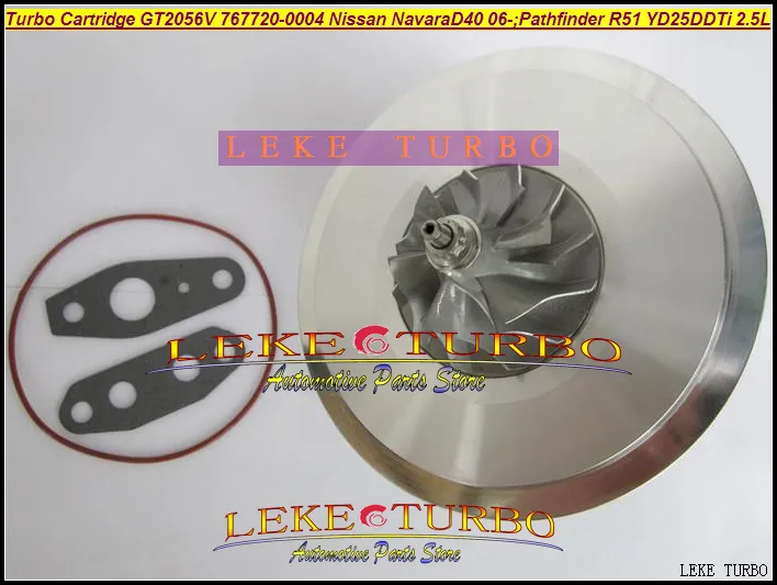 Turbo Cartridge CHRA GT2056V 767720-0004 14411-EB70C Turbocharger NISSAN Navara D40 2006- Pathfinder R51 YD25 YD25DDTi 2.5L (6)