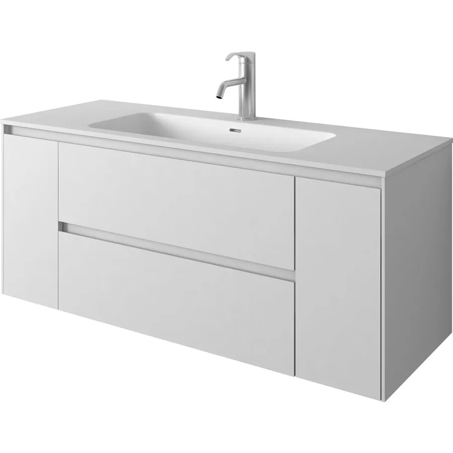 1200mm Bathroom Furniture Free Standing vanity Stone Solid Surface Blum Drawer Cloakroom Wall Hung Cabinet Storage 2243