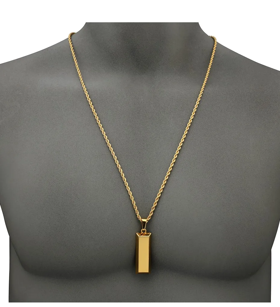 Pendant Necklace Urban Men's Jewelry Hip Hop Gold Chains