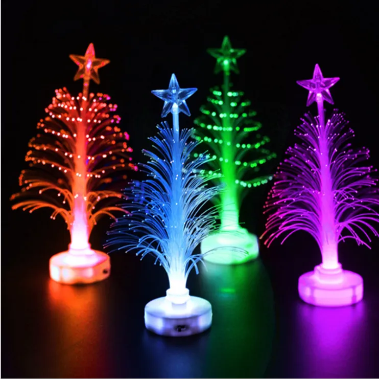 Home decoração luzes noturnas de fibra de fibra de Natal colorido colorido de natal lâmpada de luz noturna de luz ao ar livre decorações de luz ornamentos