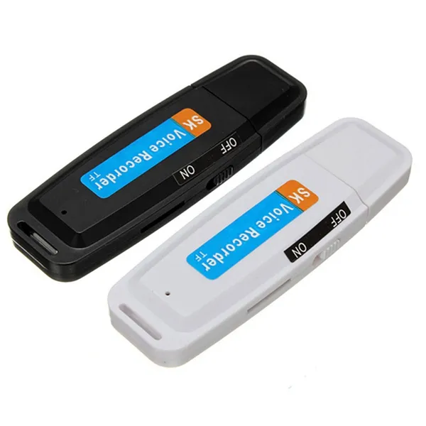 2 in 1 Mini USB Audio Voice Recorder portable Rechargeable battery Recording Pen MP3 format Recorder support TF card USB card read8379107