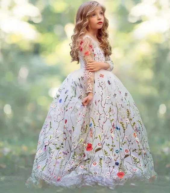 Vestidos bordados sales para fiestas
