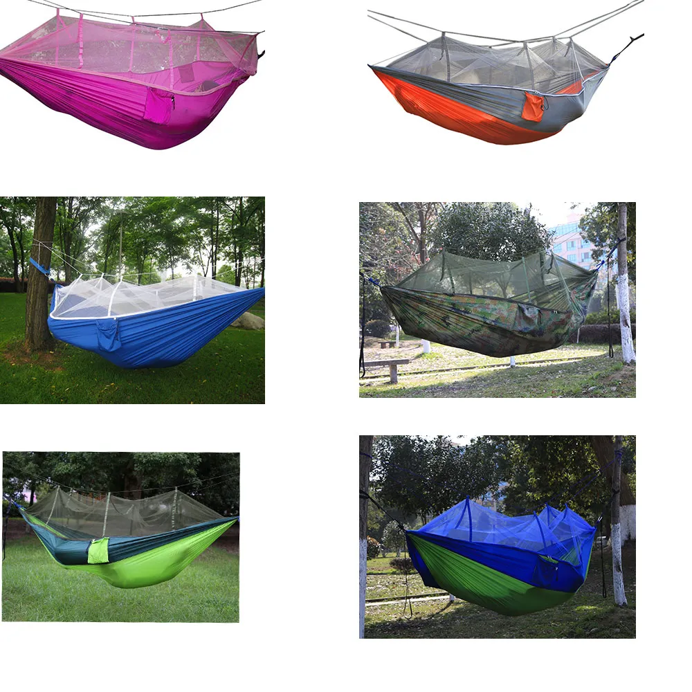 tent Parachute cloth hammock with mosquito net Lightweight outdoor anti-mosquito Camping tent swing