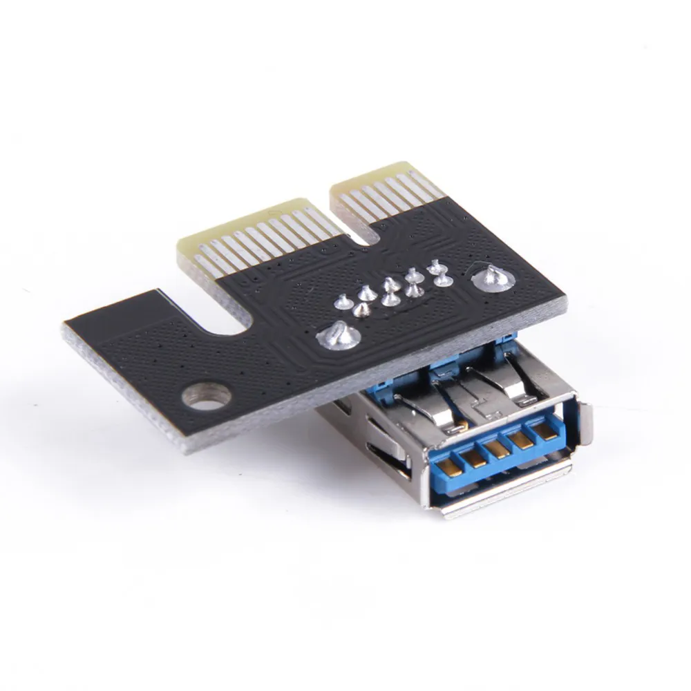 Nieuwste functie 1x tot 16x PCI-E PCI E Express Riser Extender Adapter-kaart met 60cm USB 3.0 Kabelvermogen voor Bitcoin