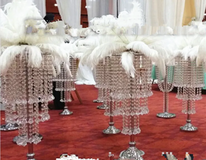 decoração de mesa de casamento, atacado Crystal Table Top Chandelier