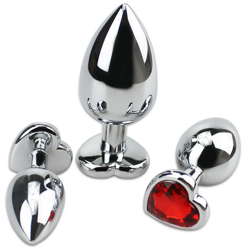 Petit Moyen Grandes Tailles Plug En Acier Inoxydable Bijoux En Cristal Anal Jouets Butt Plugs Gode Produits Pour Adultes pour Femmes et Hommes1583538