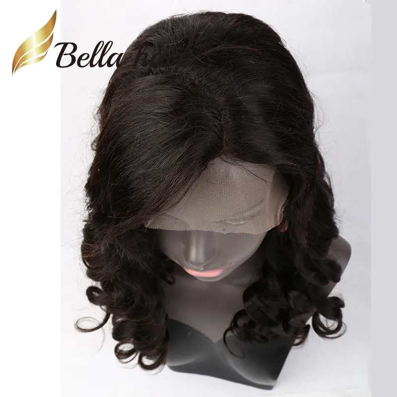 Cabelo humano Cabelo peruano de renda cheia onda solta onda molhada e ondulada perucas frontais Big Bouncy Curl