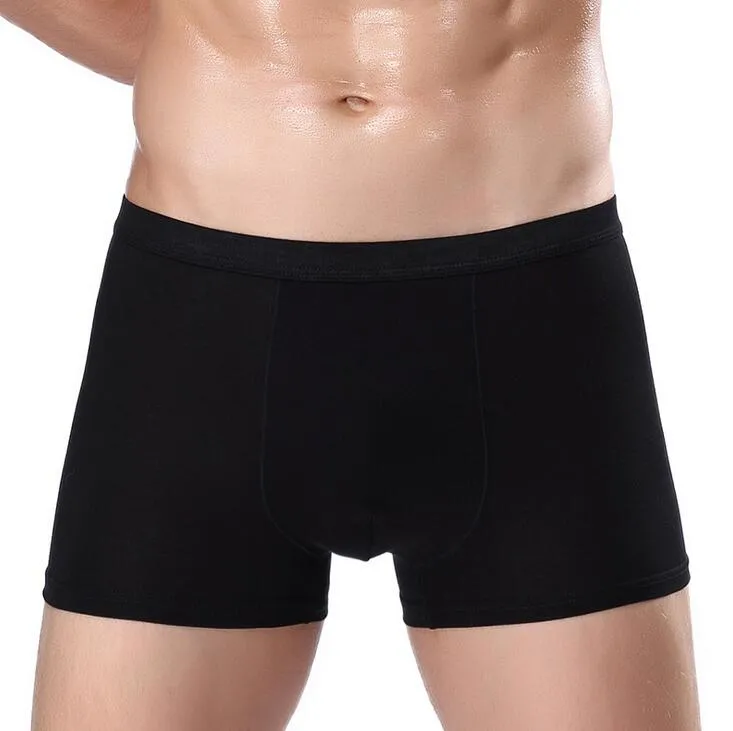 Bon A ++ Sous-vêtements pour hommes en modal couleur unie grande taille à la taille sous-vêtements modèles d'explosion pour hommes MU014 pour hommes Underpant