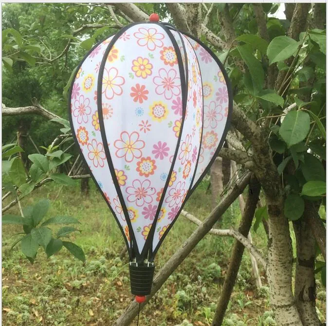 Outdoor stripe Rainbow wind vane hanging Air Balloon colorful Windsock Festival decoration Wind Spinner toy Rotating windmill