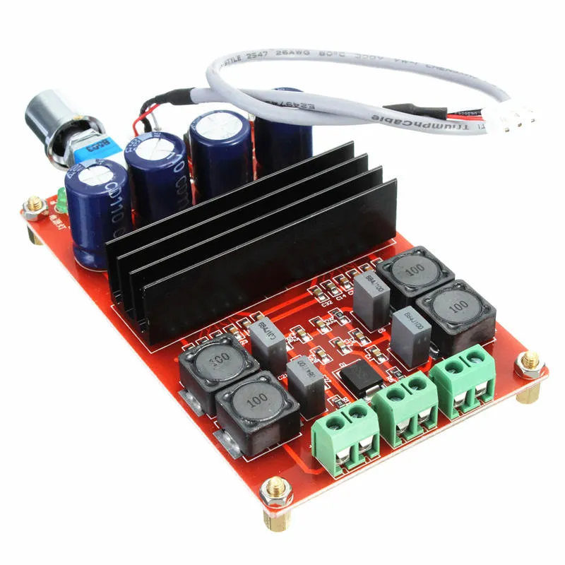 Freeshipping TPA3116 2 * 100W D2 Dual Channel Digital Audio Wzmacniacza płyta 12V-24V dla Arduino