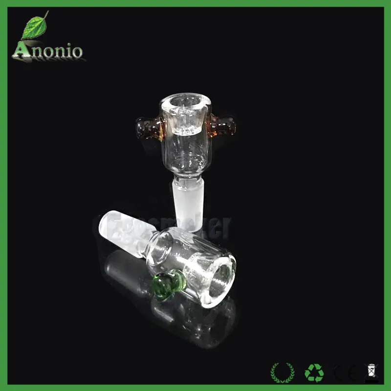 Bol de filtre capiteux en verre avec écran en nid d'abeille flocon de neige mâle 14mm 18mm bol en verre bol de receveur de cendres pour bangs d'eau en verre