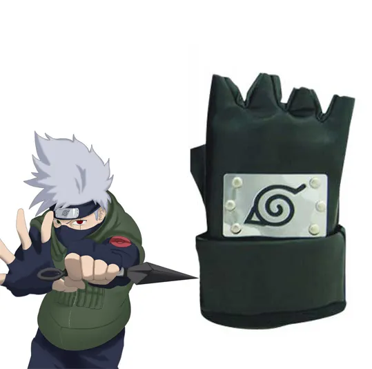 Wholesale-送料無料NARUTO HAITAKE柿ハ忍者ブラックグローブアニメコスプレアクセサリー