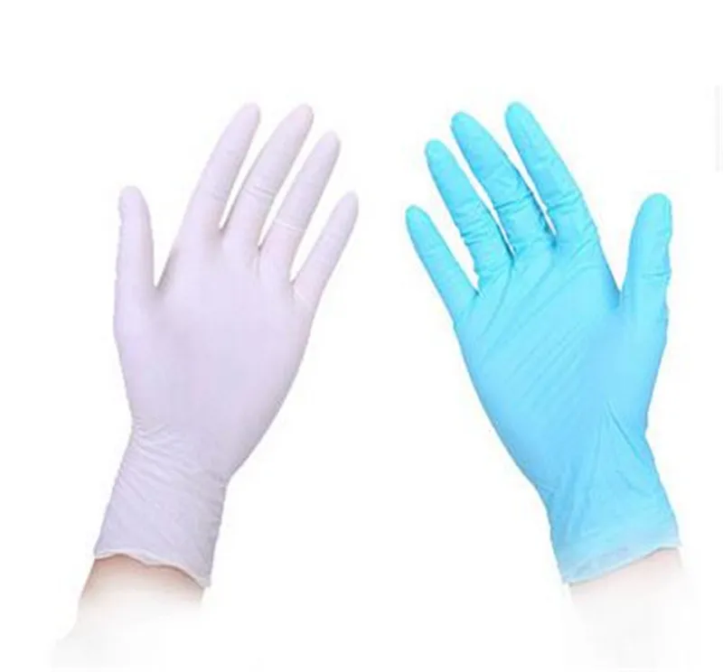 Disposable Black white clear Nitrile latex Gloves PVC clear Powder & Latex Free glove for exam mechanic beauty multi purpose
