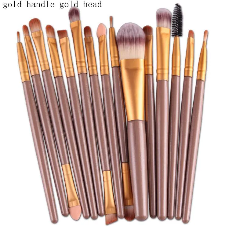 Set di pennelli trucco cosmetico Fondotinta in polvere Ombretto Eyeliner Pennello labbra Strumento Pennelli trucco di marca / lotto DHL gratis