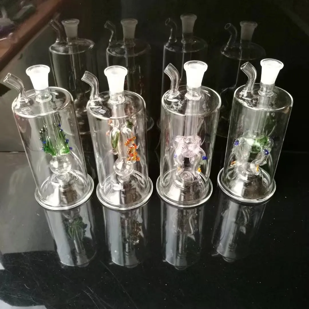 Accessori bong in vetro con meduse in vetro a quattro artigli, Tubi fumo colorati mini multi-colori Tubi tubi Miglior tubo in vetro cucchiai