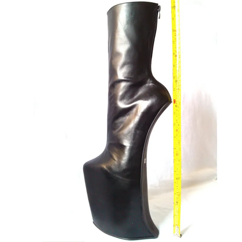 30 cm Hoge Hoogte Sex Laarzen Lederen Platform HOF HEELEN ENKEL BOOTS US MAAT 5-14 NODSWG24