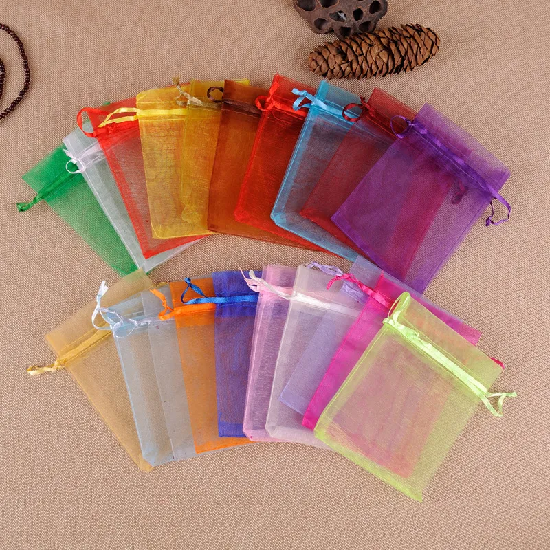 Pouches 35*50cm13.78" x 19.69" Box Organza Jewelry Pouch Gifts Bags For Ring Wedding Party Christmas Favor Gift Bags