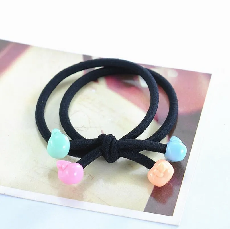 Hög kvalitet Det nya repet Knot Double Knot Lovers Enkla Simple Women's Gummi Band Hot FQ083 100 stycken mycket