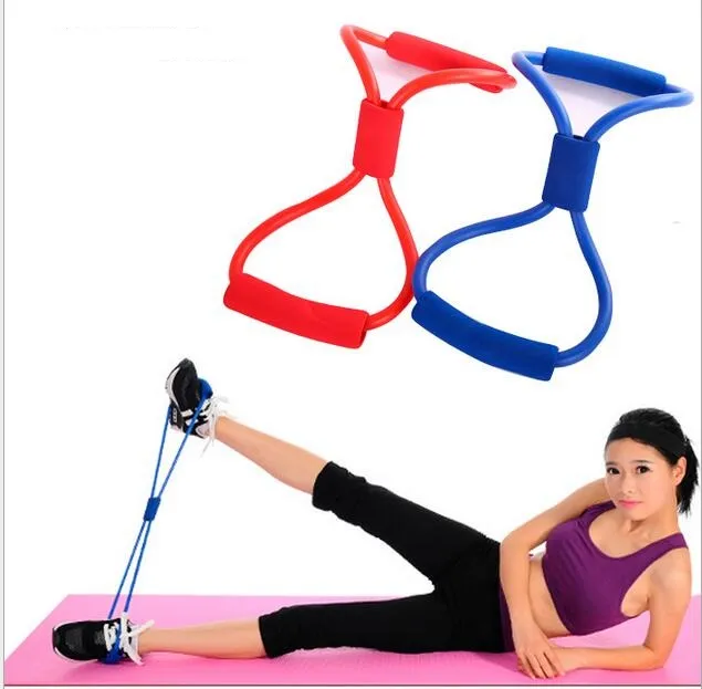 Fit Bandas Resistência Simplifique laço exercício puxada para cima fortalecer os músculos 8 forma de loop bandas do edifício da ferramenta Equipment Body Fitness