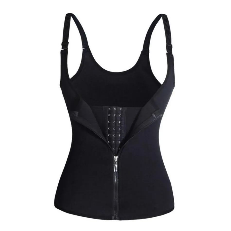 Adjustable Womens Zipper Body Shaper With Zipper Vest With