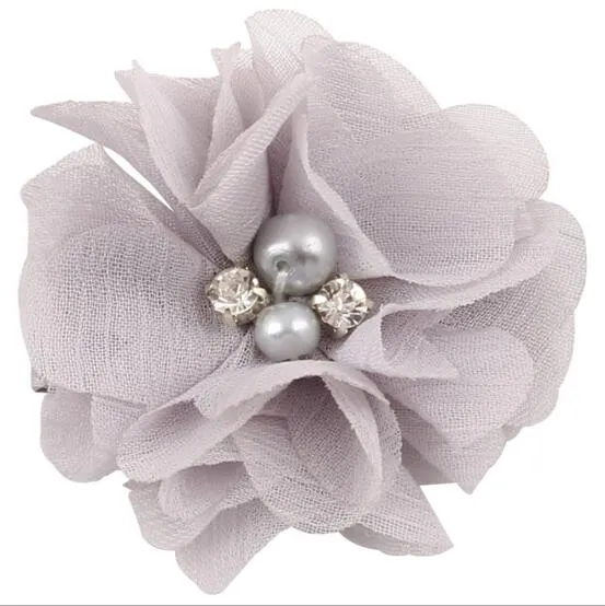 INS 18 couleurs bébé fille cristal perle colorée fleur barettes Hair Design Enfants Chapeaux Enfants Hairpin filles Barrettes cheveux accessoires