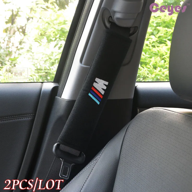 PRETYZOOM Lot De 2 Couvertures D'Épaule Ceinture Voiture - Peluche Mignonne Panda, Protection Cou Et Décoration Auto