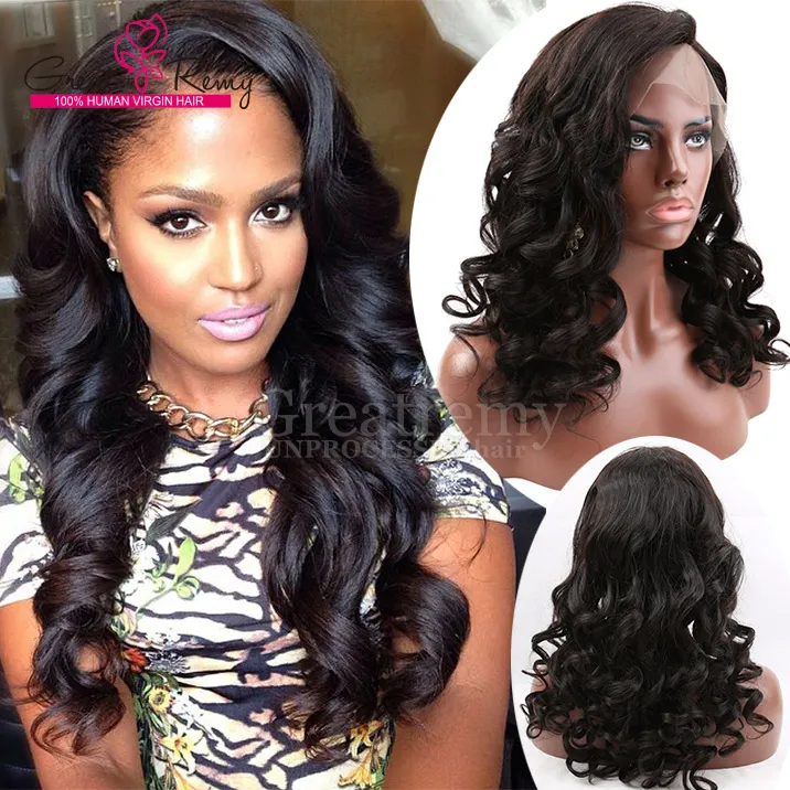 SALE Glueless Full Lace Wig Loose Wave Virgin Human Hair Brazilian Indian HD Invisible Pre Plucked Bleached Knots Lace Frontal Wigs for Black Women Natural Hairline