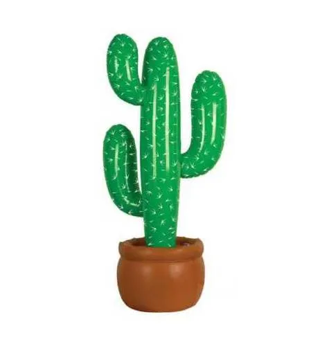 Inflatable Cactus Wild West Mexican Hawaiian Fancy Dress Party Decoration Tropical plants Hen stag party beach Wedding decor 95cm green