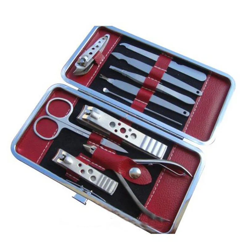 Professional Nail Cuticle Clippers Pedicure Manicure Cleaner Grooming Kit Case Tool Home Essential High Quality