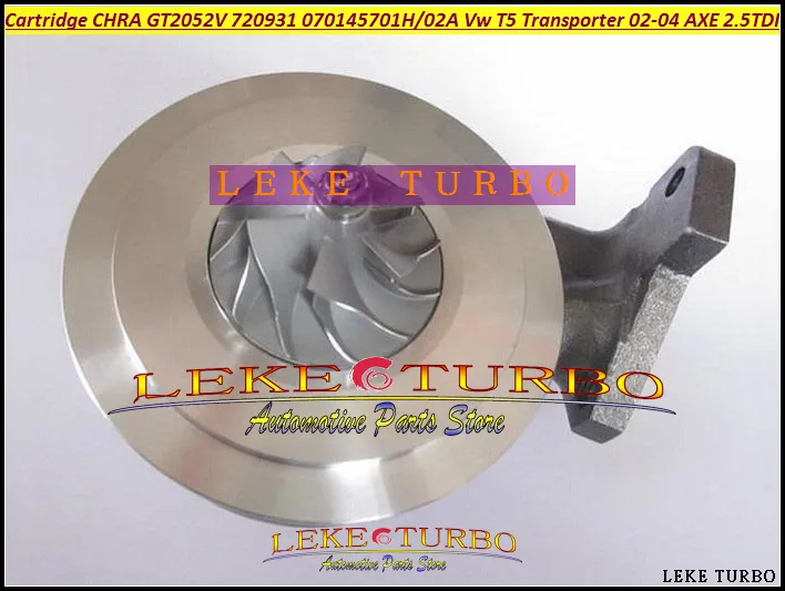 Cartuccia Turbo CHRA GT2052V 720931 720931-5004S 070145701H Turbocompressore per Volkswagen VW T5 Transporter 2002-04 AX 2.5L TDI