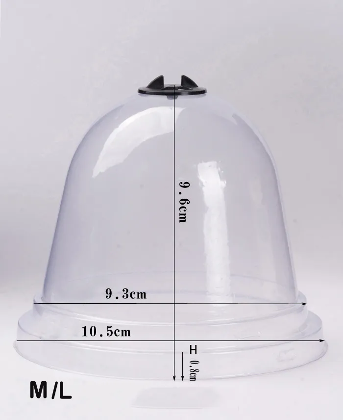 Potcap Preot Plastic Transparent Planting Pot Lids, Flower Pot Cap Covers for Home ...