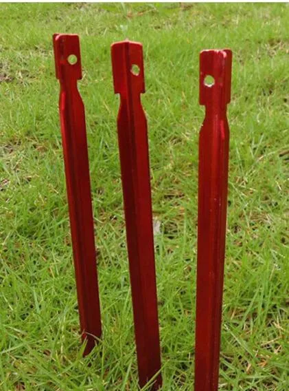 Popular Aluminum Alloy Tent Stakes Portable Durable Tent Peg Stakes for Camping 18CM Length New Arrivals Hot Sale